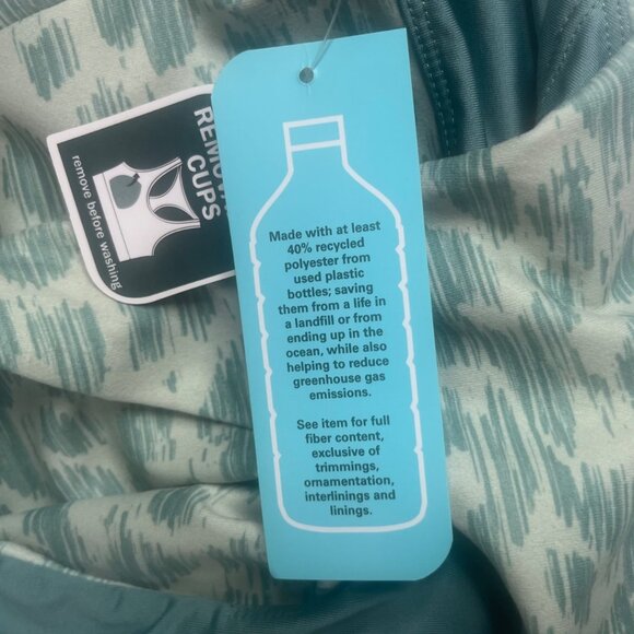 Mta Sport Sports Bra Womens Size 1X Green Racerback New - Picture 7 of 8